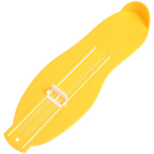 Foot Measuring Device Yellow ABS 1 Piece 3.9x1.4x1.5 Inches