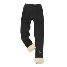 Girls Winter Soft-Lined Leggings Dark Gray 6-8 Years