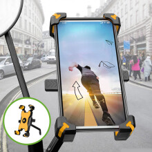 Motorcycle Phone Holder Rearview Mirror Mount for 3.5–6.8