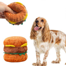 Dog Plush Toy SoundableChew Toy Lovely Interaction Aggressive Chewer Biting Training Toy Dog Squeak Toy Puppy Indoor Toy Multicolor
