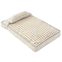 (75*50, Khaki) Dog Bed for Large Dogs with Removable Cover for Small Pet