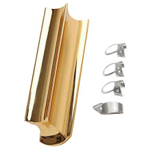Golden Stainless Steel Guitar Slide Tone Bar 5 Pcs