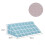 Wedge Pillow Foam Memory Neck Back Support Cushion for Sleeping Pregnancy Green Grid 2