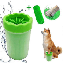 Dog Paw Cleaner for Muddy Paws,large Washer Plunger Cup with Towel