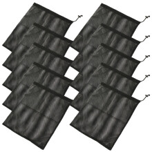 Polyester Mesh Laundry Bag Breathable Drawstring 10 pcs
