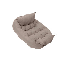 (Khaki Brown M) Soft Sofa Pet Cat Dog Bed Comfortable Warm Pet Bed Sleeping Bed Cushion Bed