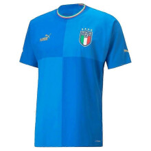 (Medium Adults, Blue) 2022-2023 Italy Authentic Home Shirt