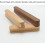 Wooden Cabinet Knobs Beech Walnut 2 pcs 64 mm 3