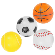 Dog Toy Bounce Ball Set for Training 4Pcs Durable Rubber Interactive Pet Toys