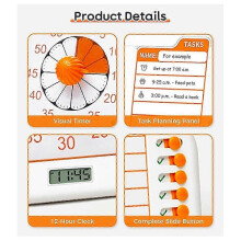 Visual ADHD Timer for Kids & Adults with Planning Board, Task Timer, Chore Chart & Visual Schedule Planne