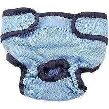New style Blue - 1 Piece Dog Panties, Size 35-45cm, Soft and Comfortable Pet