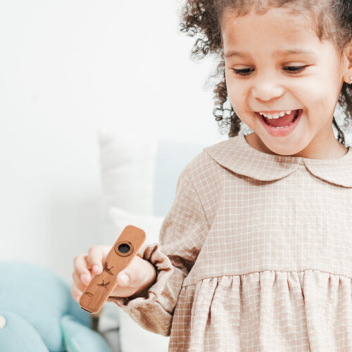 Wooden Kazoo for Adults Light Brown 2