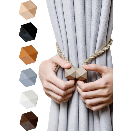 Magnetic Curtain Tiebacks Thick Twist Rope with Strong