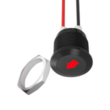 LED Car Turn Signal Lamp Waterproof 12mm Metal
