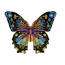 Butterfly Wooden Puzzle Natural Material 300 Pieces