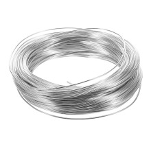 Flexible Flat Aluminum Wire Silver 30 Meters