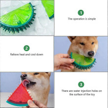 3Pcs Aggressive Chewer Pet Dog Chew Toys Squeaky Toothbrush Slow Feeder Random Style