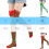 Women's Red Christmas OTK Socks Candy Cane Stripe Polyester 3