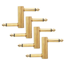 Guitar Pedal Effects Connector 6.35mm Male-to-Male 4pcs