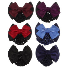 Hair Nets with Bow Snood 6 Pack 4.7 x 3.1 x 0.8 in