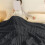 Dark Grey Raschel Blanket Soft Thick Double Layer 40x60 5