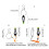4pcs Line Release Clip for Planer Board Trolling-Model C 4
