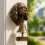 Retro Dog Doorbell Clock Wall-Mounted Decorative Bell for 7