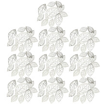 Craft Filigree Metal Leaves Decorative Charm 100 pcs