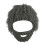 Knitted Beard Hat Grey Winter Cold Cap 2