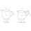 Bone China Milk Pitcher and Coffee Set Ceramic 12 oz 2