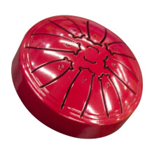 Mini Tongue Drum Red Carbon Steel 8 Tone 4 Inch