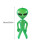 Aufblasbare PVC-Alienfigur Halloween-Dekoration 1