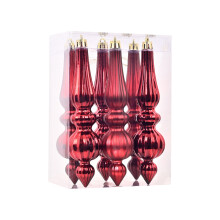 Ornements de Noël en verre mercurisé, lot de 6