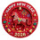 Horse Round Acrylic Refrigerator Magnet 1
