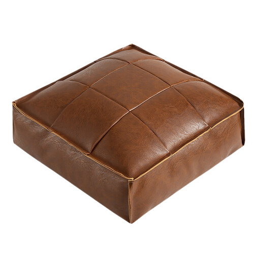 Poufbezug aus marokkanischem Kunstleder, 1 Stück