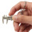 6X Useful  Vernier Caliper Tool Pendant Slider Slides Keyring Key Chain 10CM 7