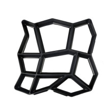 Black Reusable Concrete Path Mold Plastic Stepping Stone 1