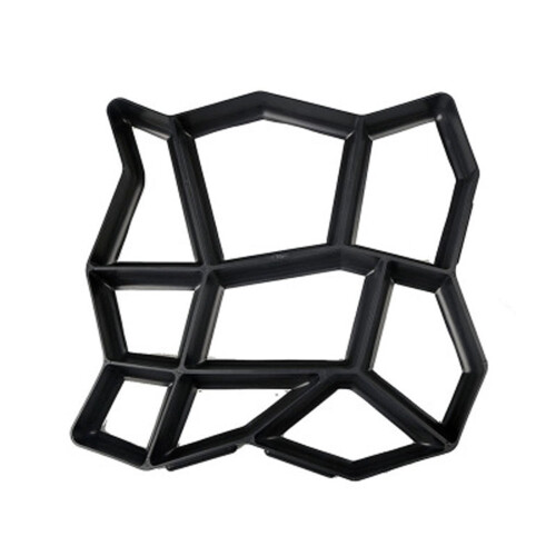 Black Reusable Concrete Path Mold Plastic Stepping Stone 1