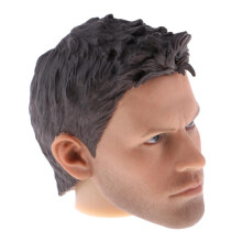 Male Doll Head Sculpt 1:6 Scale for 12 Inch Body Black
