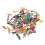 100Pcs Painted People Figures Miniatures for Train Railway Layout 1:200 4