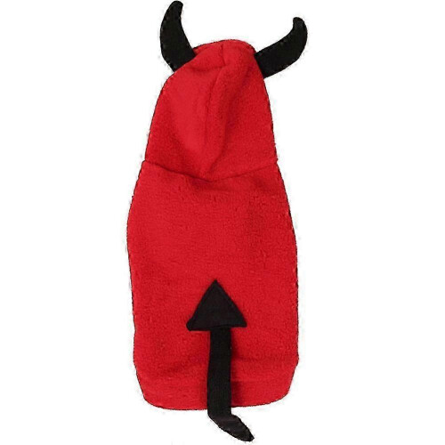 Winter Halloween Devil Pet Clothes for Cold Weather