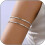 Upper Arm Cuff for Women Minimalist Adjustable Gold Silver 8