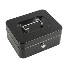 Metal Money Box with Lock and Keys, Portable with Top