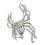 Halloween Hair Clip Black Spider Web Skeleton Hand Bat 1