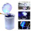LED Car Ashtray with Lid Portable Mini Trash Can 6
