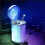 LED Car Ashtray with Lid Portable Mini Trash Can 7