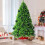 Green Flocked Christmas Balls Tree Decoration Set 12 Pack 5