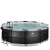 EXIT TOYS EXIT Black Leather Pool 15ft x 48in with Sand Filter Pump and Dome and Accessory Set – Black 5