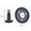 Σετ γραναζιών από χάλυβα για 1/18Axial UTB, 18Capra Buggy, 33T+13T 6