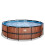 EXIT TOYS EXIT Wood Pool 15ft x 48in with Sand Filter Pump – Brown 4